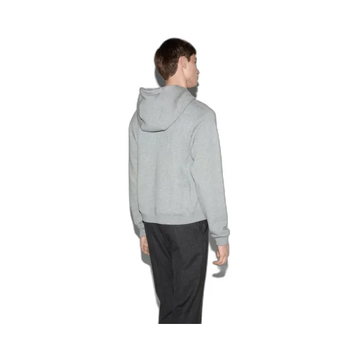 Cotton jersey hooded sweatshirt