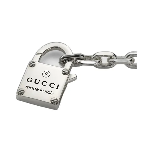 Trademark chain bracelet with padlock