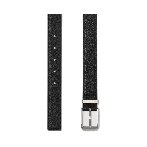 Belt with rectangular buckle