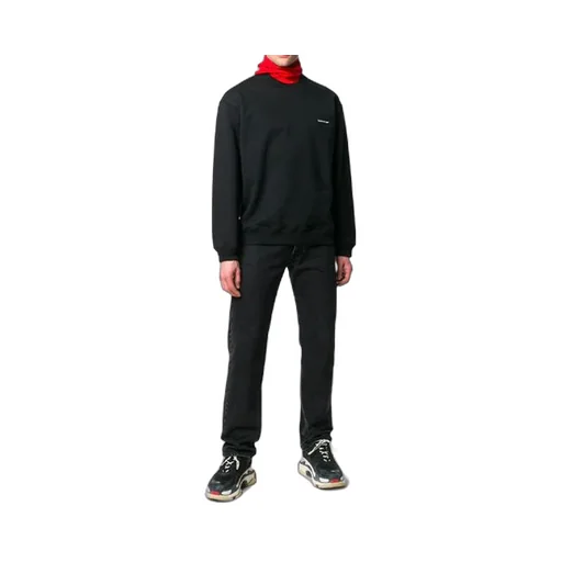 Small Contrast Logo Print Crewneck Sweatshirt