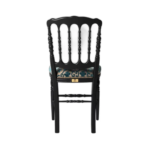 Wood chair with GG bees and stars
