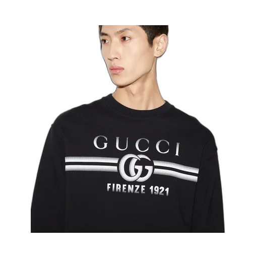 Cotton jersey printed sweatshirt