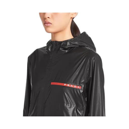 Light Re-Nylon hooded jacket
