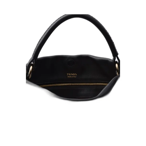 Large leather shoulder bag