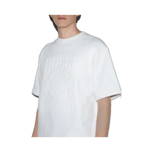 Cotton jersey T-shirt with embroidery
