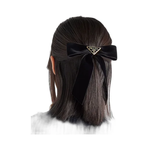 Velvet hair clip