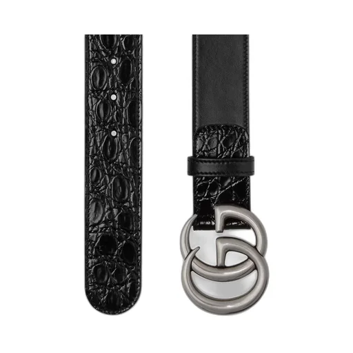 GG Marmont wide belt with shiny buckle