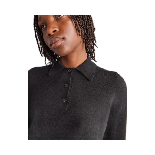 Cashmere polo shirt