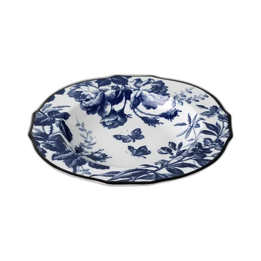 Herbarium rim soup bowl, set of two