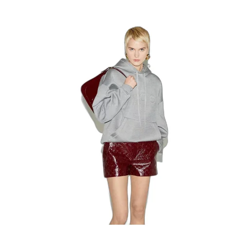 Extra fine knit hooded jumper