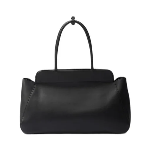 Large leather tote bag