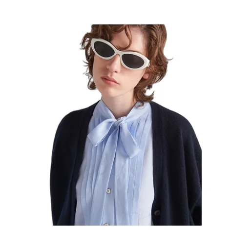 Jacquard crepe de chine blouse