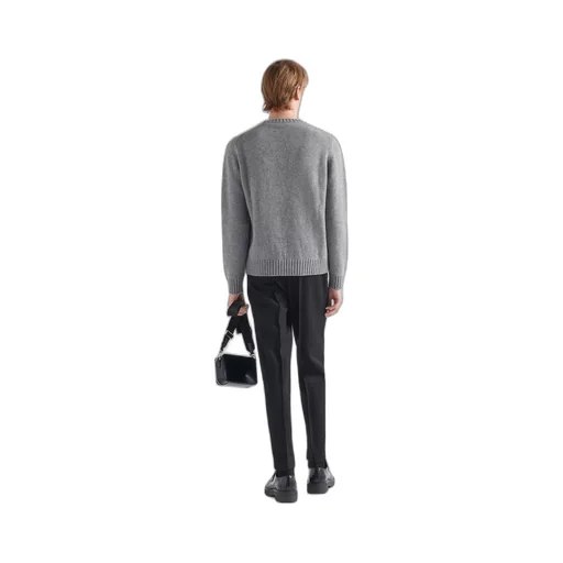 Wool and cashmere crew-neck sweater