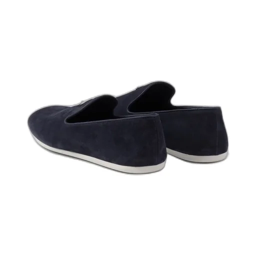 Suede slip-on shoes