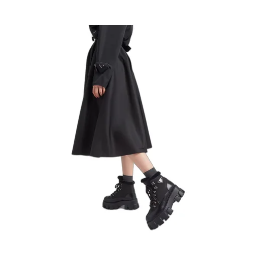 Monolith leather and Re-Nylon booties