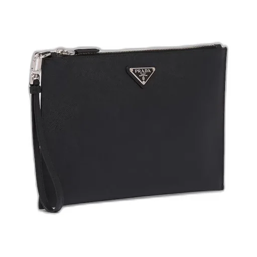 Saffiano Leather Pouch