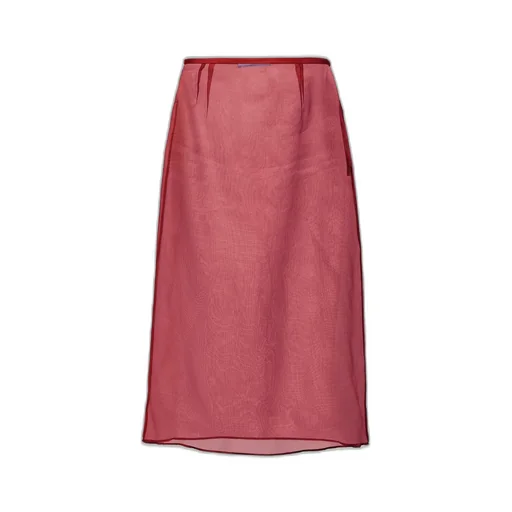 Organza midi-skirt