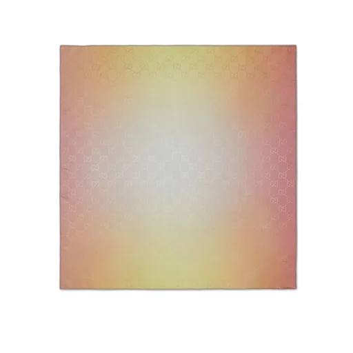 GG silk jacquard scarf