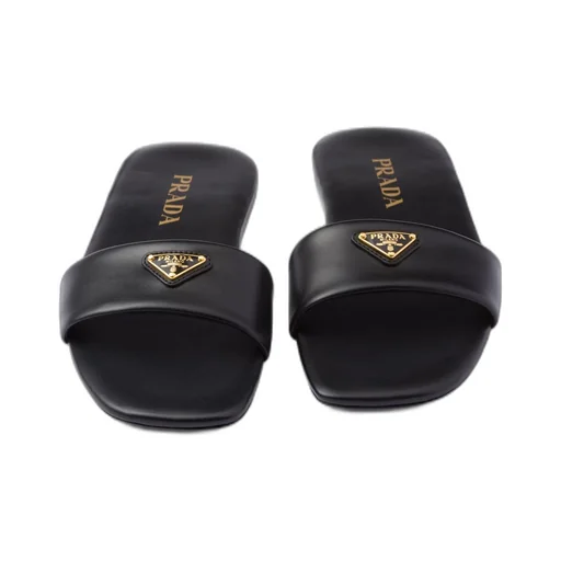 Leather slides