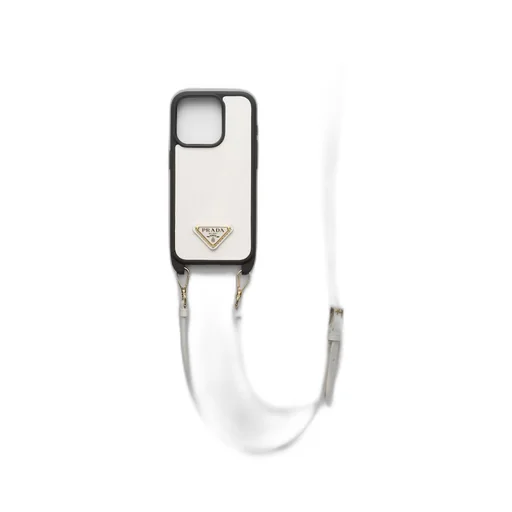 Saffiano leather cover for iPhone 15 Pro