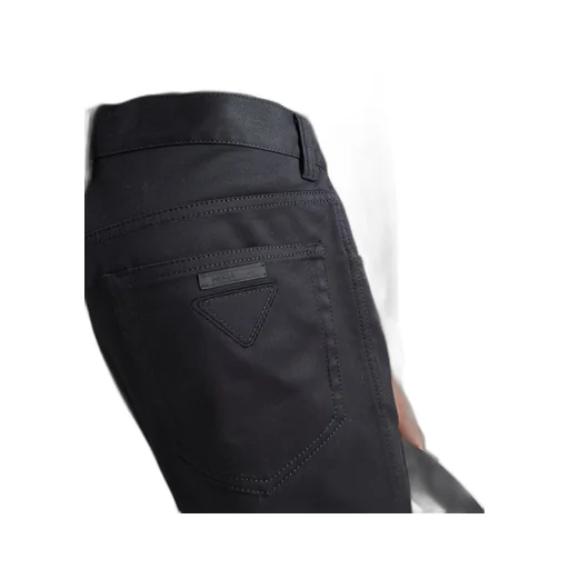 Five-pocket stretch drill jeans