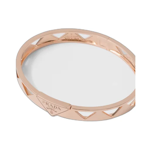 Eternal Gold cut-out bangle bracelet in pink gold