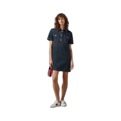 Organic denim dress