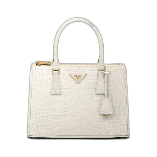 Medium Prada Galleria crocodile leather bag