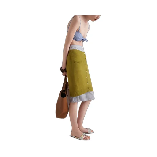 Wool knit skirt