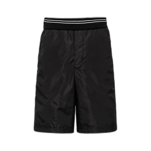 Piqué Bermudas with Re-Nylon details
