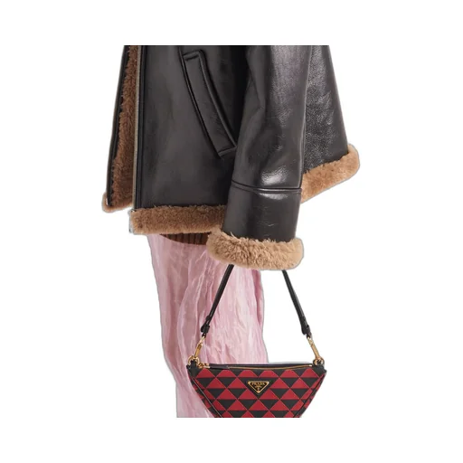 Oversized shearling jacket