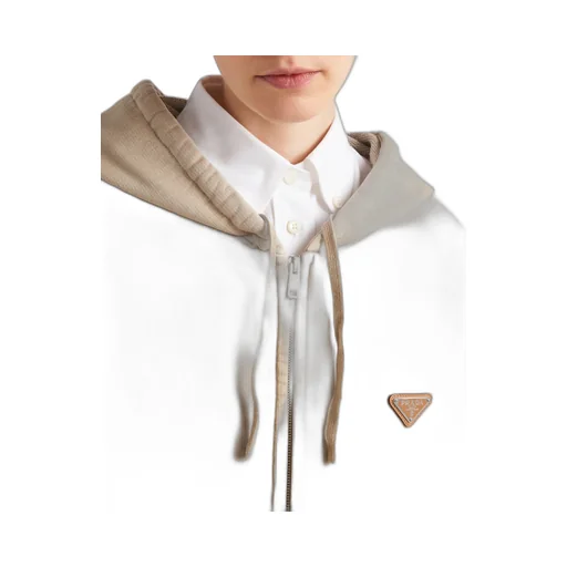 Cotton fleece hoodie jacket