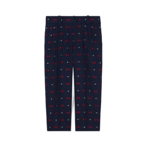 Children's Horsebit cotton wool trousers