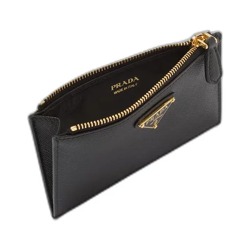 Saffiano leather card holder