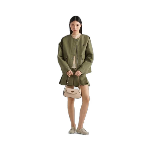 Technical canvas blouson jacket