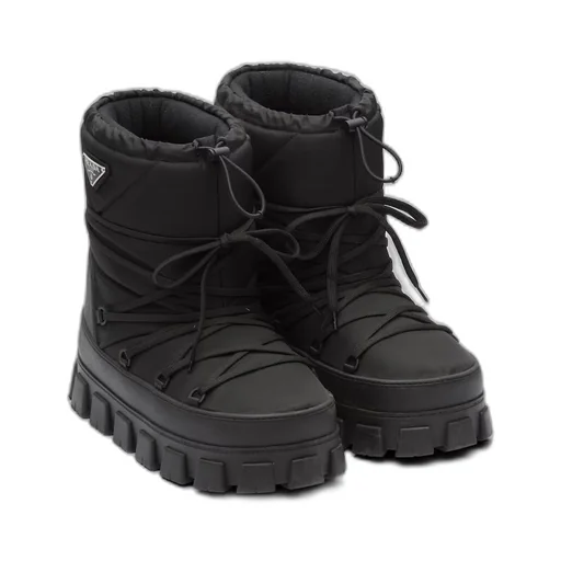 Re-Nylon gabardine après ski booties