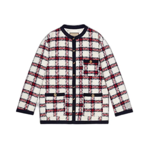 Check tweed jacket
