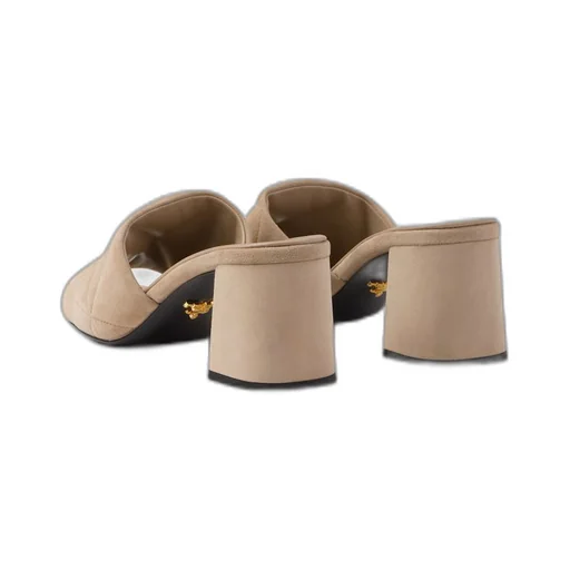 Stitched suede sandals
