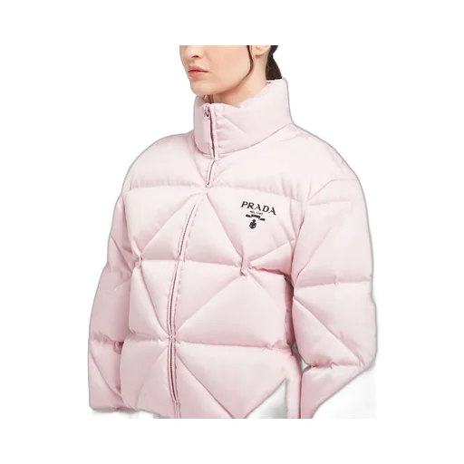 Re-Nylon Gabardine cropped down jacket