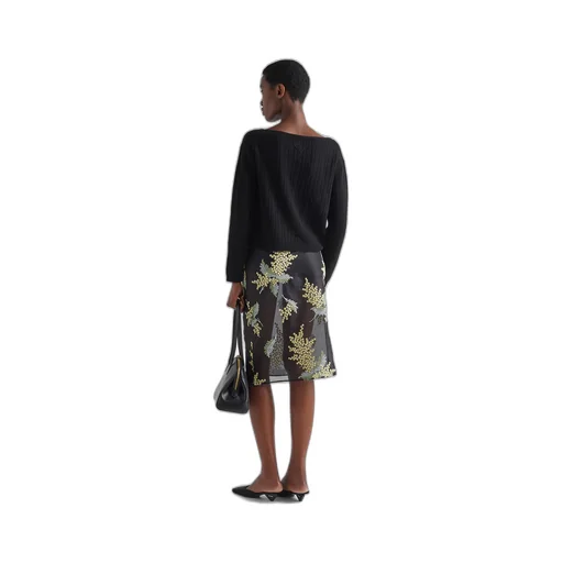 Wool and cashmere boat-neck sweater