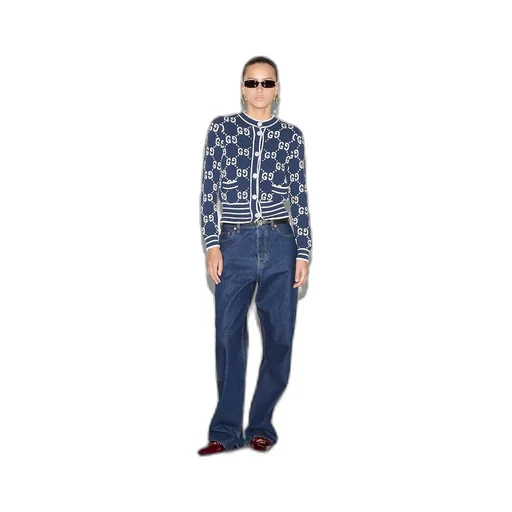 GG cotton jacquard cardigan