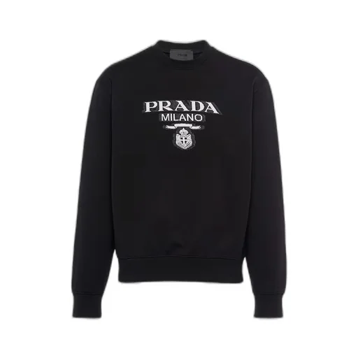 Oversized cotton jersey logo sweatshirt