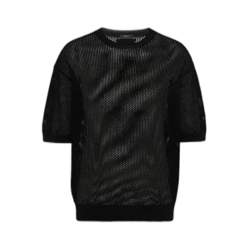 Silk and cotton crew-neck sweater