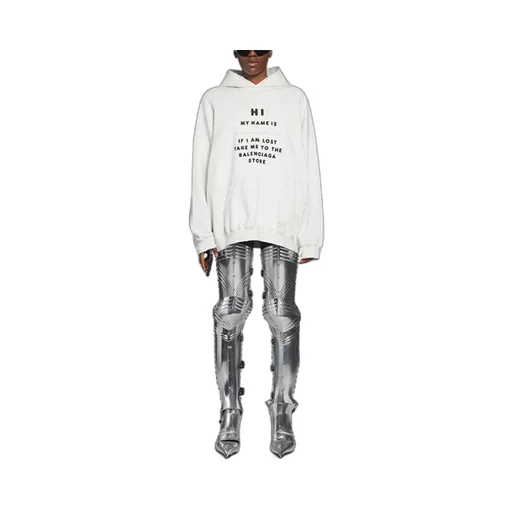 Hi My Name Is Alphabet Print Hoodie