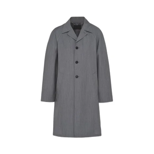 Wool and mohair coat