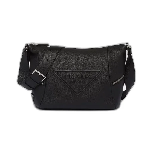 Leather bag with shoulder strap
