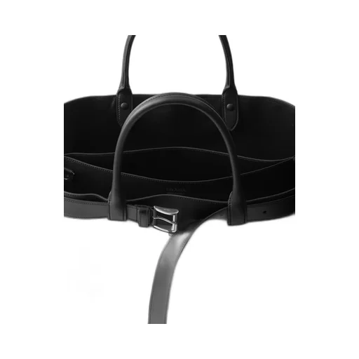 Prada Buckle leather bag with belt