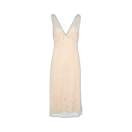 Embroidered tulle dress