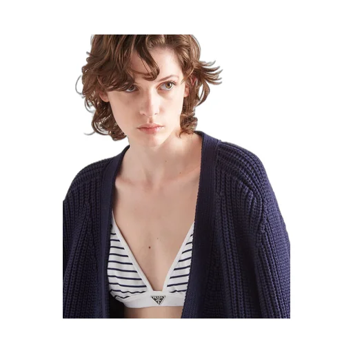 Printed jersey bra