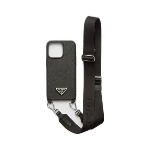 Saffiano leather cover for iPhone 15 Pro Max